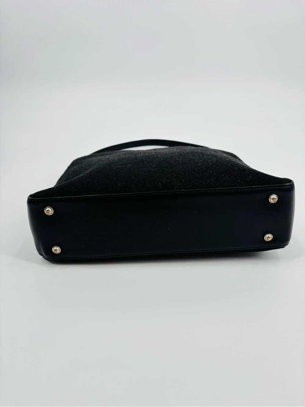 Vintage Kate Spade made in italy tweed black shoulder bag